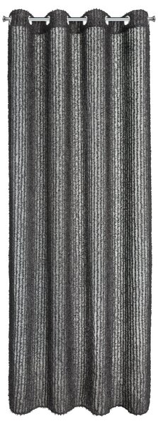 ZÁVES NA KRÚŽKOCH EVA MINGE TIFFANY 135X250 CM ČIERNA