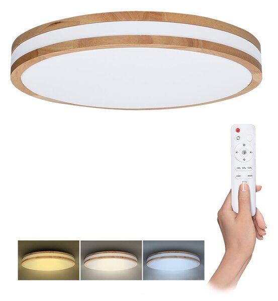 SOLIGHT LED osvetlenie Woody CCT, 48W, 3360lm, 38cm