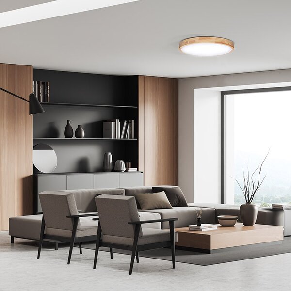 SOLIGHT LED osvetlenie Solid Oak CCT, 48W, 3360lm, 39cm