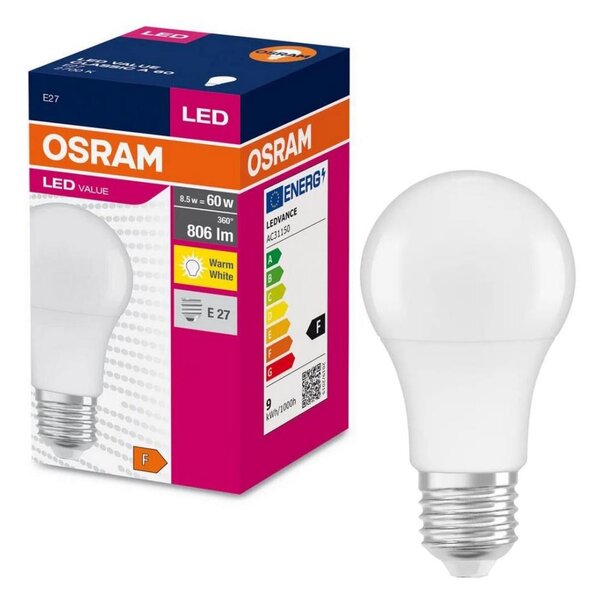 LED Žiarovka A60 E27/8,5W/230V 2700K - Osram