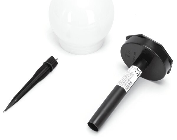 Aigostar - LED Solárna lampa LED/0,006W/1,2V 33cm čierna 6500K IP44