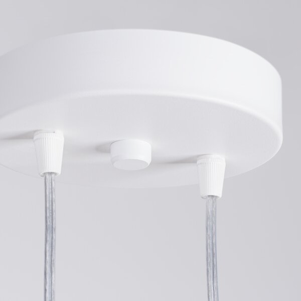 Sollux SL.1868 - Závesné svietidlo LAGOS na lanku 2xGU10/10W/230V biele