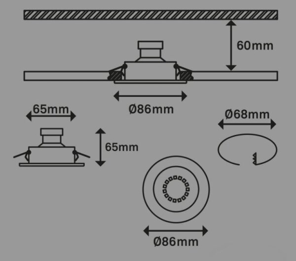 Briloner 7221-032 - SADA 3x LED Kúpeľňové svietidlo 1xGU10/3W/230V matný chróm
