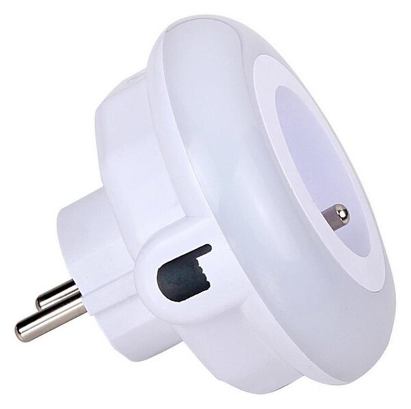 Retlux - LED Orientačné svietidlo so súmrakovým senzorom a zásuvkou LED/0,6W/230V