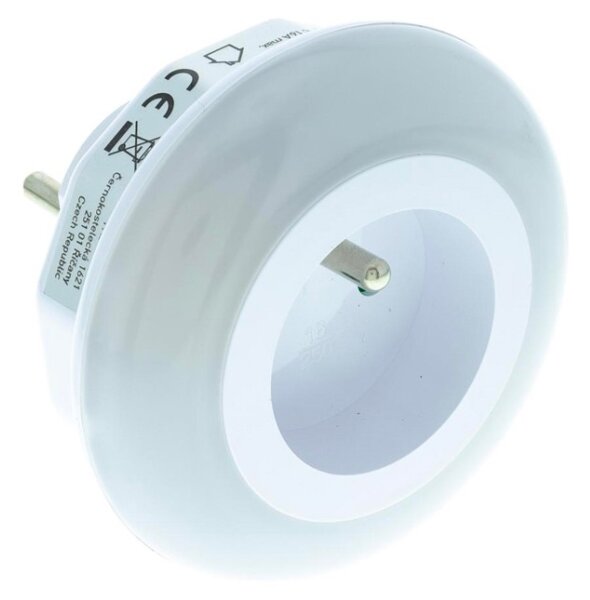 Retlux - LED Orientačné svietidlo so súmrakovým senzorom a zásuvkou LED/0,6W/230V