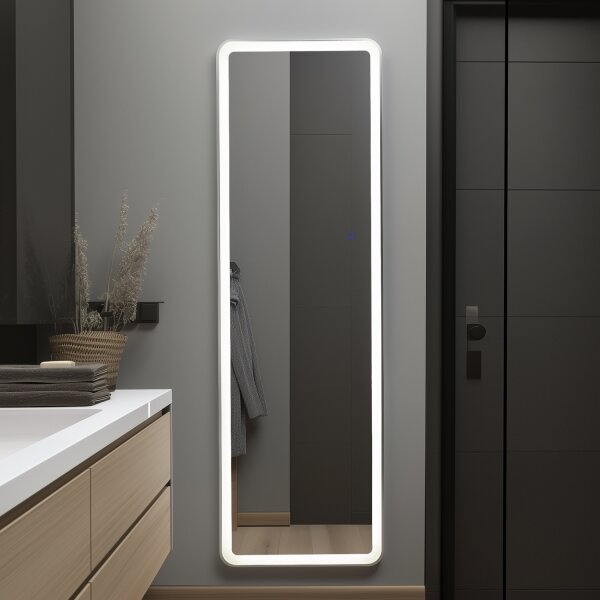 Brilagi - Stojacie zrkadlo ELEGANZA LED/42W/230V 160x50 cm IP44 CRI 90 stmievateľné + CCT