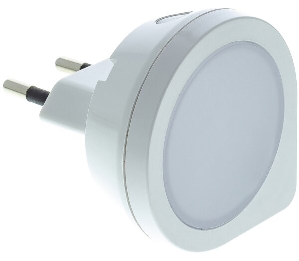 Retlux - LED Orientačné svietidlo so senzorom do zásuvky LED/0,4W/230V 3000K biela