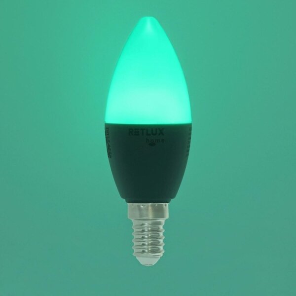 Retlux - LED RGBW Stmievateľná žiarovka C37 E14/4,5W/230V 2700-6500K Wi-Fi Tuya
