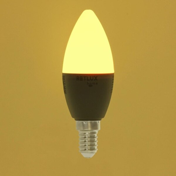 Retlux - LED RGBW Stmievateľná žiarovka C37 E14/4,5W/230V 2700-6500K Wi-Fi Tuya