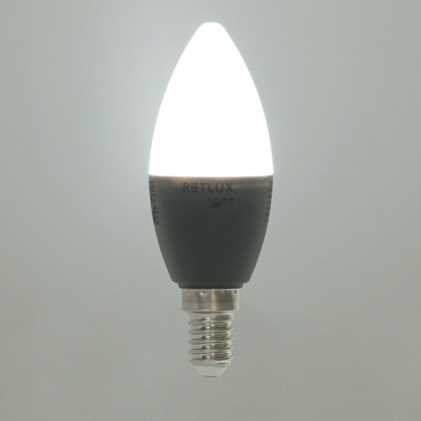 Retlux - LED RGBW Stmievateľná žiarovka C37 E14/4,5W/230V 2700-6500K Wi-Fi Tuya