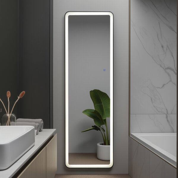 Brilagi - Voľne stojace zrkadlo ELEGANZA LED/42W/230V 160x50 cm IP44 CRI 90 stmievateľné+CCT