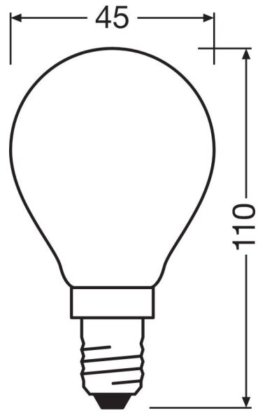 LED Žiarovka STAR E14/6,5W/230V 2700K - Osram