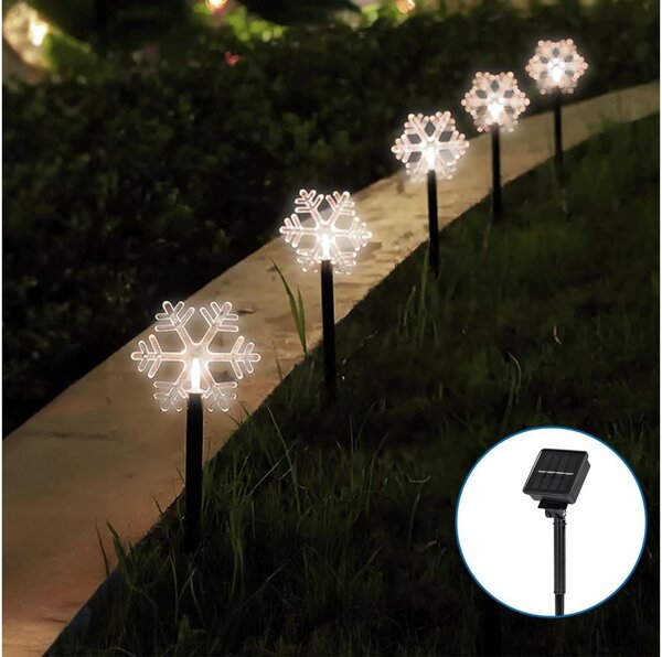 Aigostar - LED Solárne vianočné svietidlo LED/0,054W/1,2V 1m IP65 studená biela