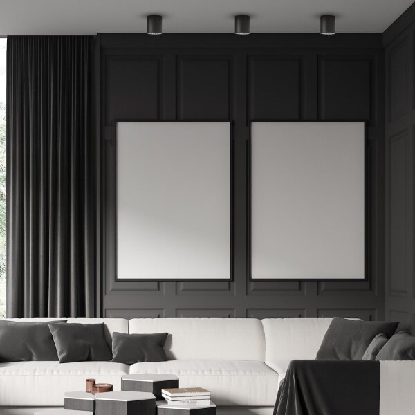 LED Bodové svietidlo GEORGE 1xE27/6W/230V pr. 11 cm čierna