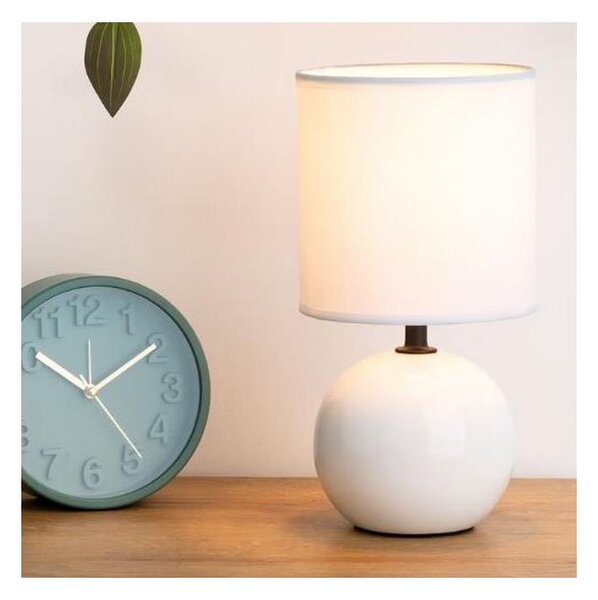Atmosphera - Stolná lampa TIMÉO 1xE14/60W/230V lesklá biela