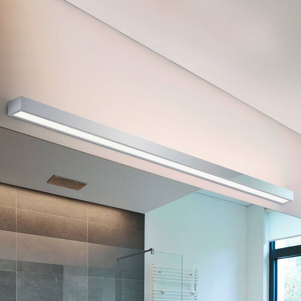 Helestra Theia LED svietidlo, chrómované, 120cm, Chrómová / strieborná, Kúpeľňa, kov, Moderný, Nástenné svietidlo