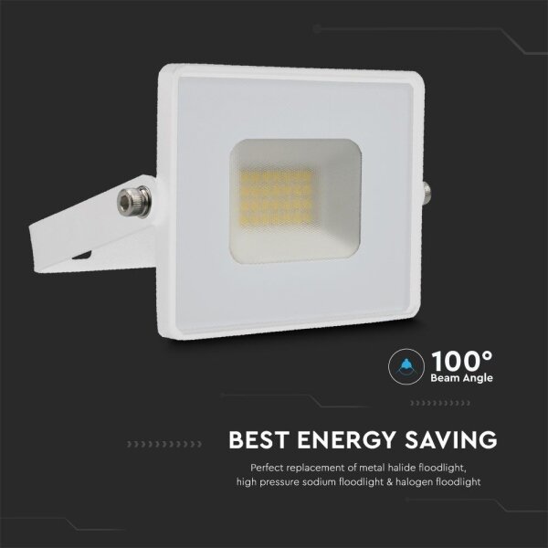 LED Reflektor LED/20W/230V 6500K IP65 biela