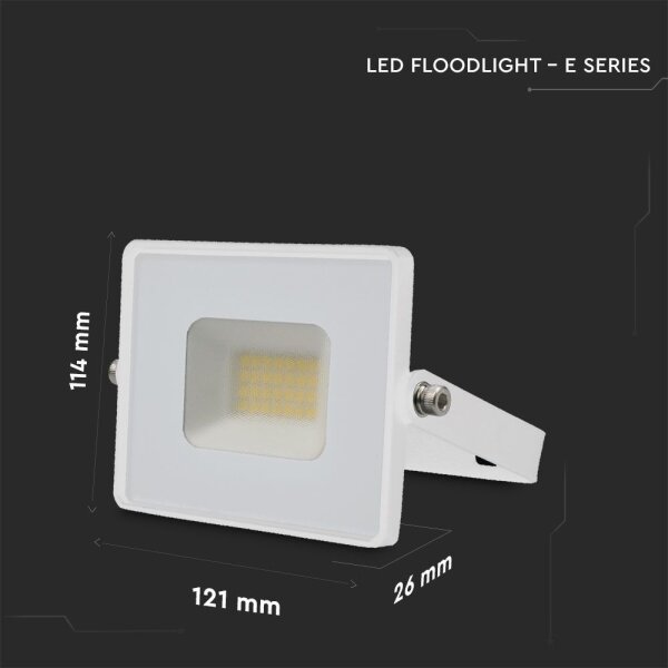 LED Reflektor LED/20W/230V 6500K IP65 biela