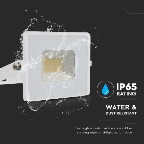 LED Reflektor LED/20W/230V 6500K IP65 biela