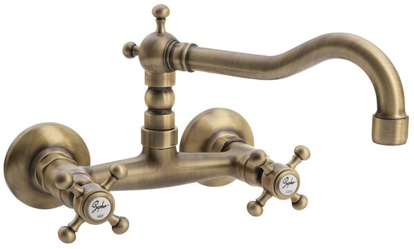 Sapho, ANTEA nástenná batéria, vrchné ramienko, bronz, 3366