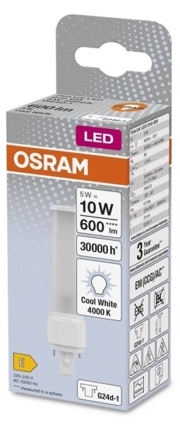 LED Žiarovka G24d-1/5W/230V 4000K - Osram
