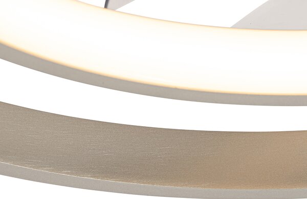 Oceľový stropný ventilátor 46,5 cm vrátane LED s diaľkovým ovládaním - Kees