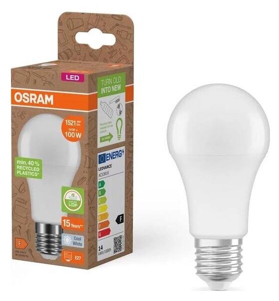 LED Žiarovka z recyklovaného plastu A100 E27/14W/230V 4000K - Osram
