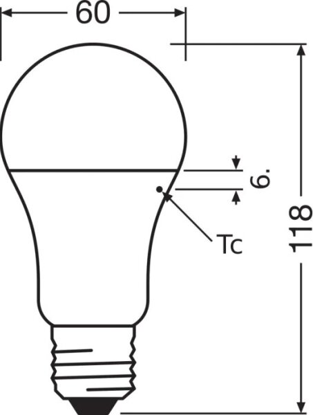 LED Žiarovka VALUE A100 E27/13W/230V 4000K - Osram