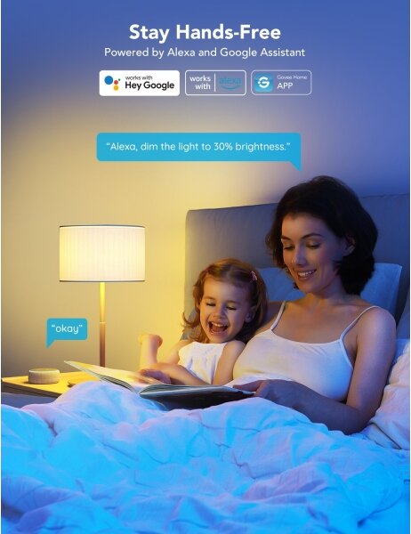 Govee - LED RGBWW Stmievateľná žiarovka Smart E27/9W/230V 2700-6500K Wi-Fi