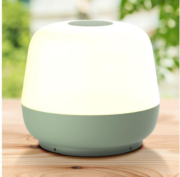 LED Stmievateľná stolná lampa SAMBA LED/1,2W/5V USB 1200 mAh IP44 zelená