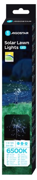 Aigostar - LED Solárna dekoračná lampa LED/0,03W/1,2V 88,5cm 6500K IP44