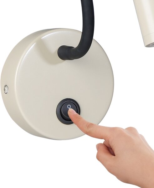 Brilagi - LED Flexibilná nástenná lampa MAYA LED/3W/230V 4000K béžová