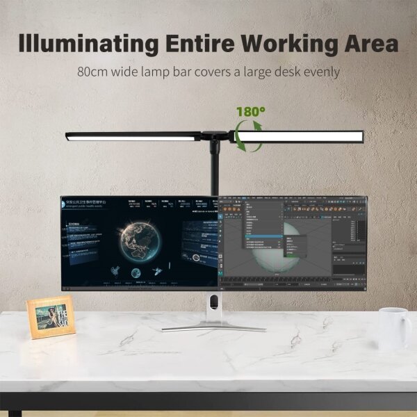 Immax 08995L - LED Stm. osvetlenie monitora OFFICE LED/24W/230V 2700-6300K CRI 95