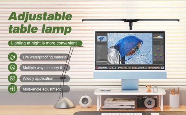 Immax 08995L - LED Stm. osvetlenie monitora OFFICE LED/24W/230V 2700-6300K CRI 95