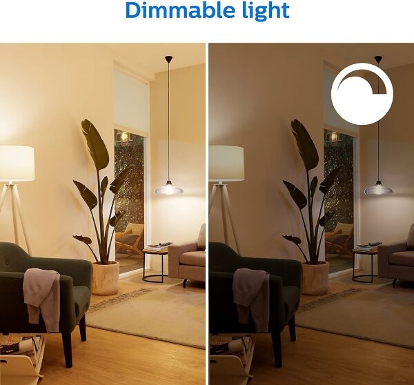 SADA 2x LED Stmievateľná žiarovka Philips A60 E27/8W/230V Wi-Fi