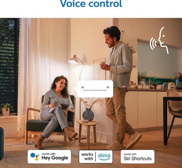 SADA 2x LED Stmievateľná žiarovka Philips A60 E27/8W/230V Wi-Fi