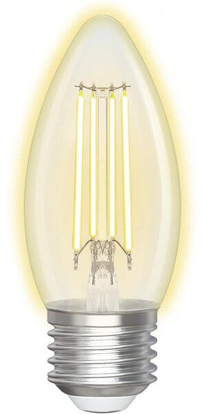 LED Stmievateľná žiarovka FILAMENT C35 E27/4,5W/230V 2700-6500K Wi-Fi - Aigostar