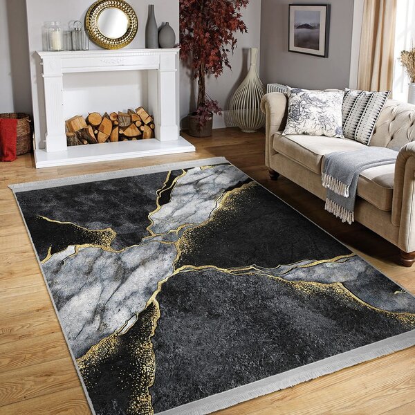 Čierny koberec 80x150 cm - Mila Home