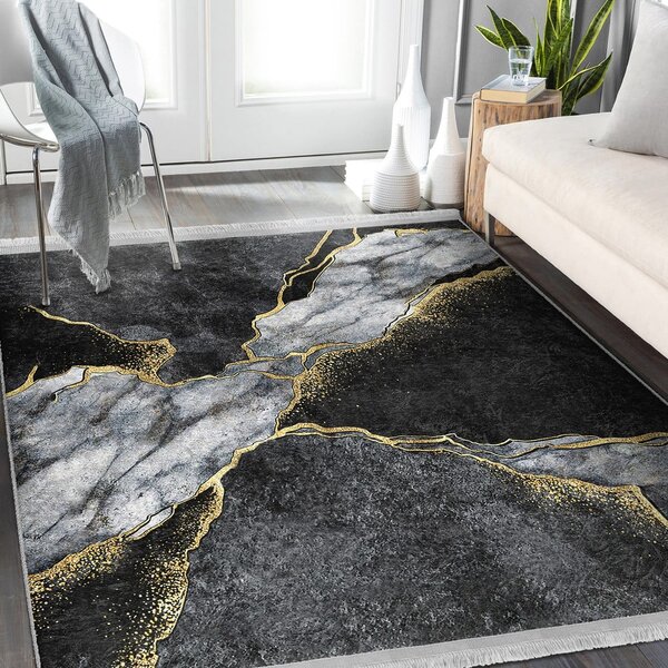 Čierny koberec 80x150 cm - Mila Home
