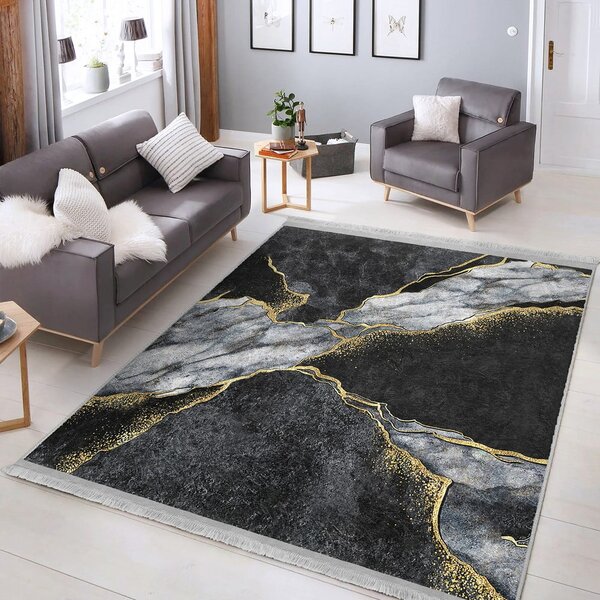 Čierny koberec 80x150 cm - Mila Home