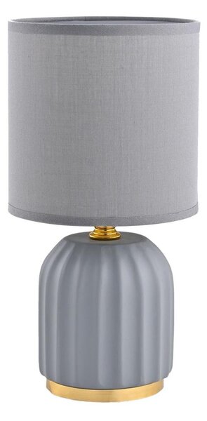 Zuma Line HS8723-GR - Stolná lampa 1xE14/40W/230V šedá/zlatá