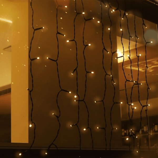 Aigostar - solárny LED svetelný reťazec 100xLED/8 funkcií 4x1m IP65 teplá biela