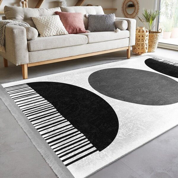 Bielo-čierny koberec 160x230 cm - Mila Home