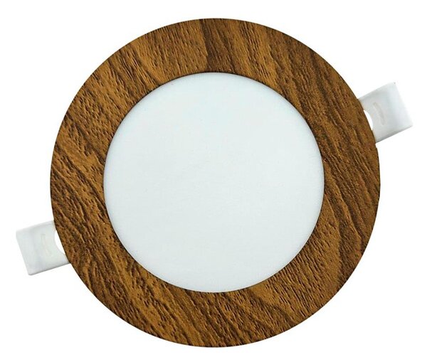 LED Podhľadové svietidlo CIRCLE LED/6W/230V 4200K pr. 11,8 cm hnedá