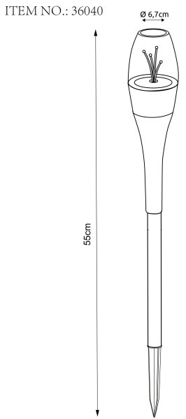 Globo 36040 - LED RGB Solárne svietidlo 2xLED/0,06W/3V IP44