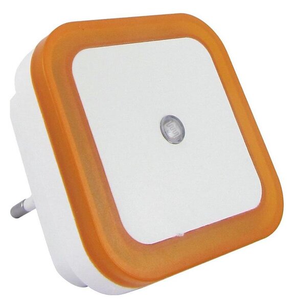 LED nočné svetlo so senzorom súmraku, LED/0,5 W/230 V, oranžové