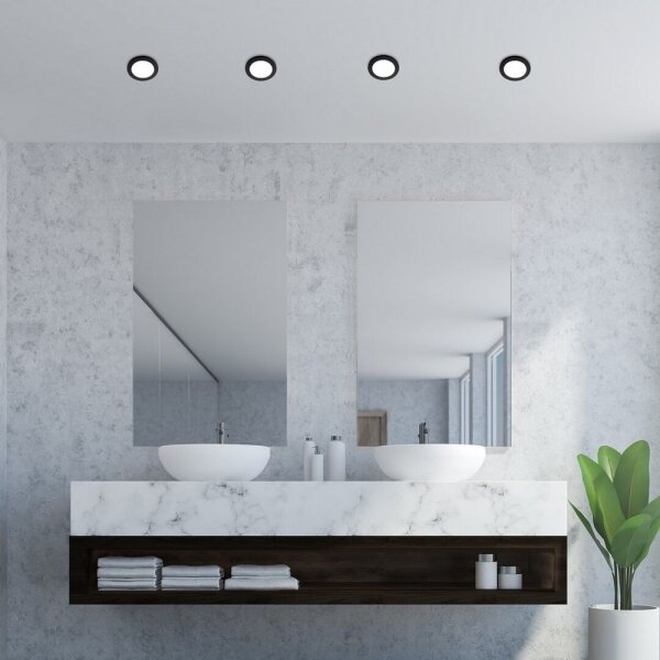 Rabalux 5274 - LED Kúpeľňové podhľadové svietidlo COCO LED/3W/230V IP44 čierna