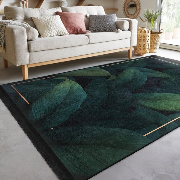 Prateľný koberec v petrolejovej farbe 80x150 cm Unique – Mila Home