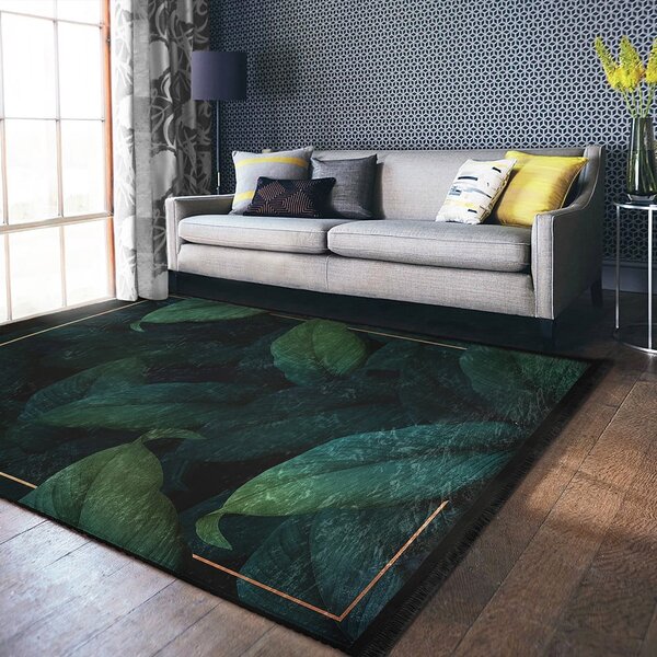 Prateľný koberec v petrolejovej farbe 80x150 cm Unique – Mila Home