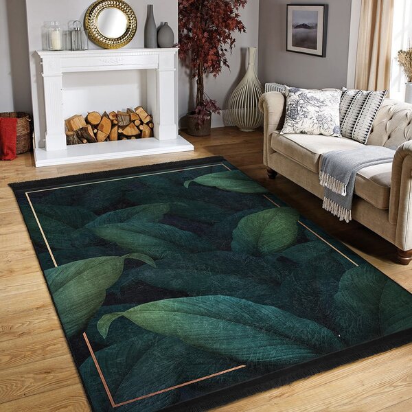Prateľný koberec v petrolejovej farbe 80x150 cm Unique – Mila Home